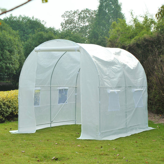 Outsunny 8.2x6.6x6.6ft Walk-in Tunnel Greenhouse Garden Warm House